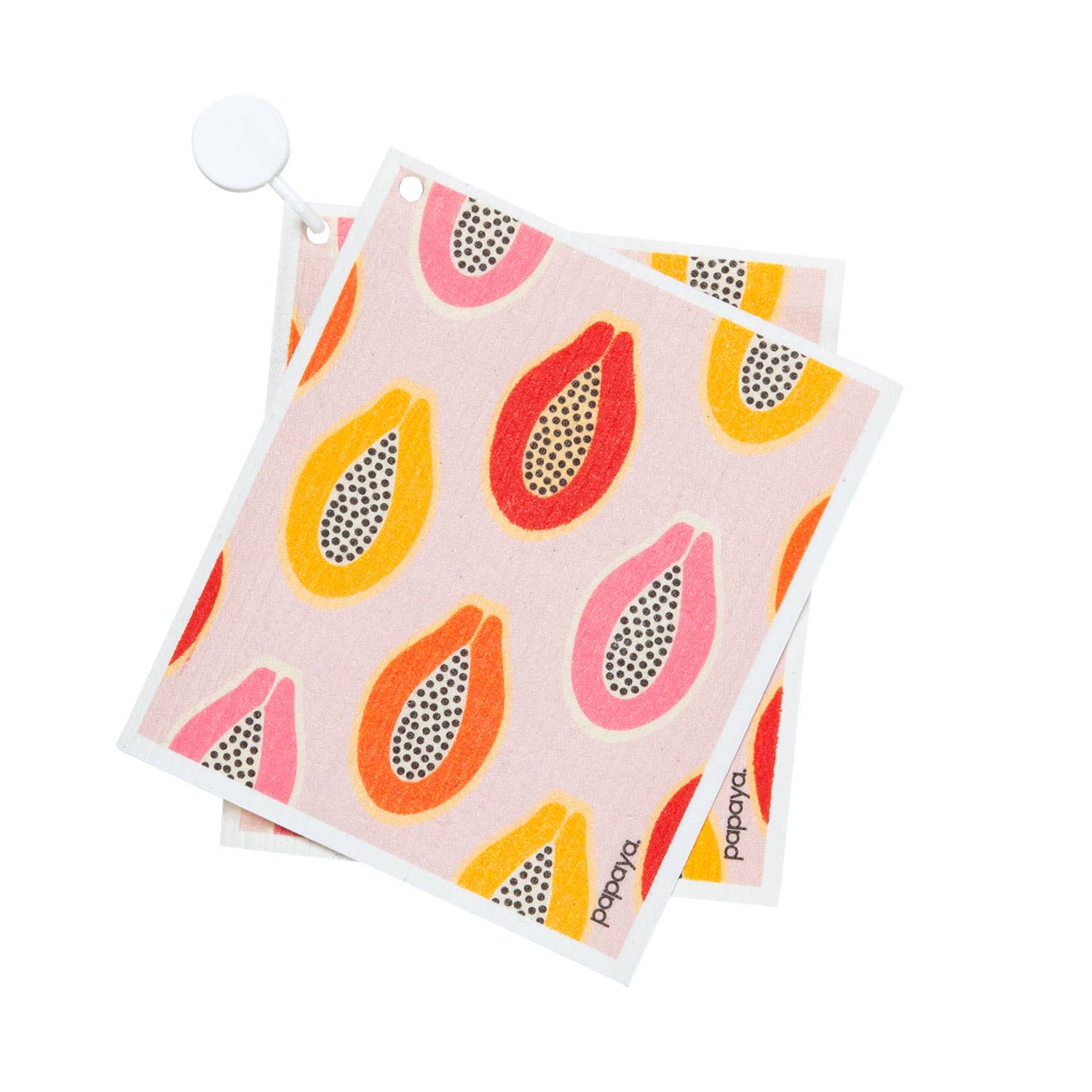 Papaya Reusable Paper Towels + Hook