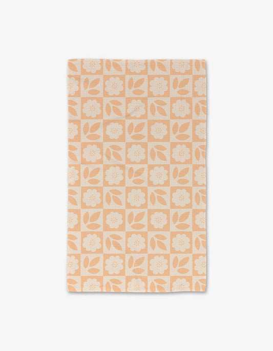 Floral Checkerboard Luxe Hand Towel