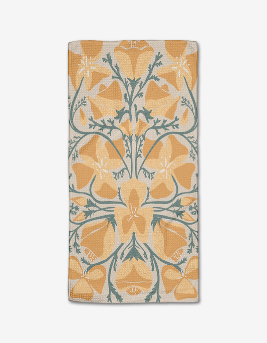 Golden Poppy Bar Towel