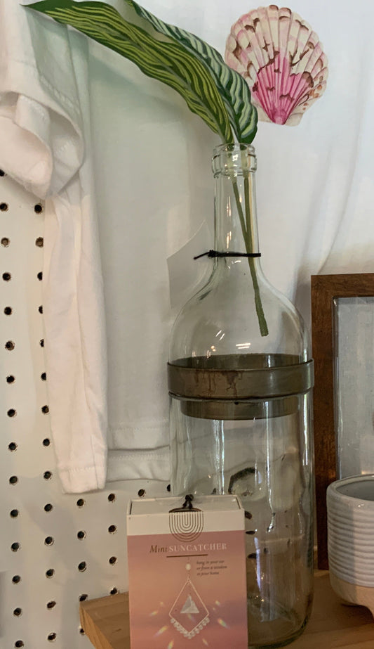 Wine bottle apothecary jar