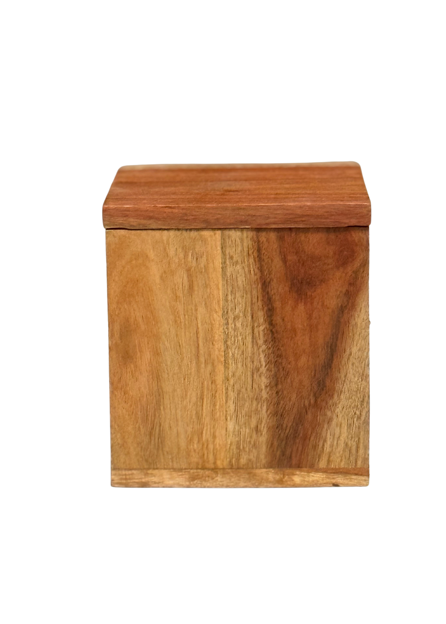 Wooden box with lid