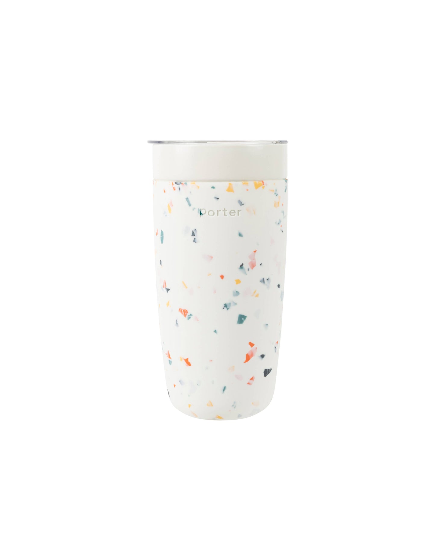 Porter Insulated Ceramic Stainless Steel Coffee & Drink Tumbler 20oz - Terrazzo