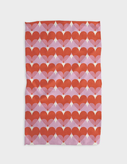 Transparent Love Kitchen Tea Towel