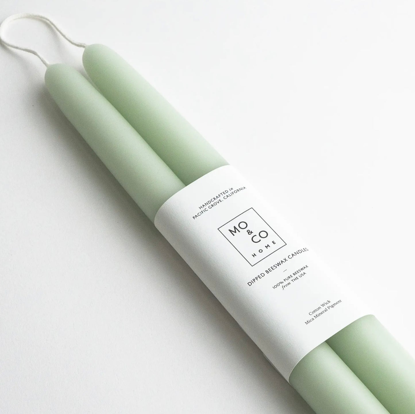 MO & CO 10” Taper Candles - Eucalyptus