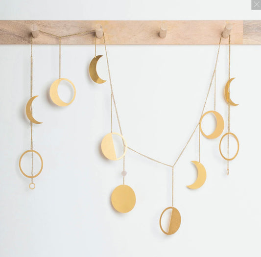 Moon Phase/Moonstone Hanging Garland