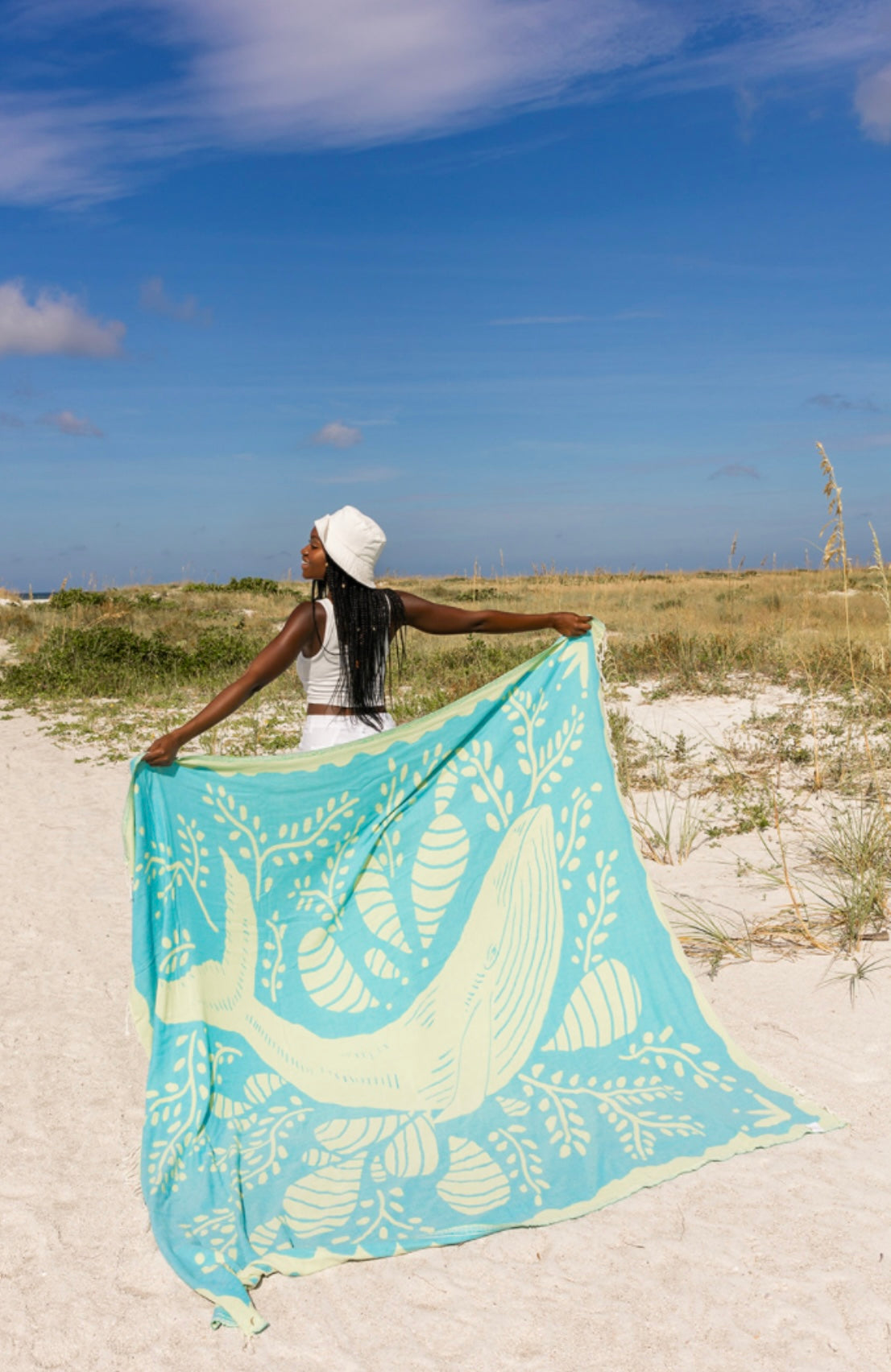 Boho Whale Towel - Sand Cloud